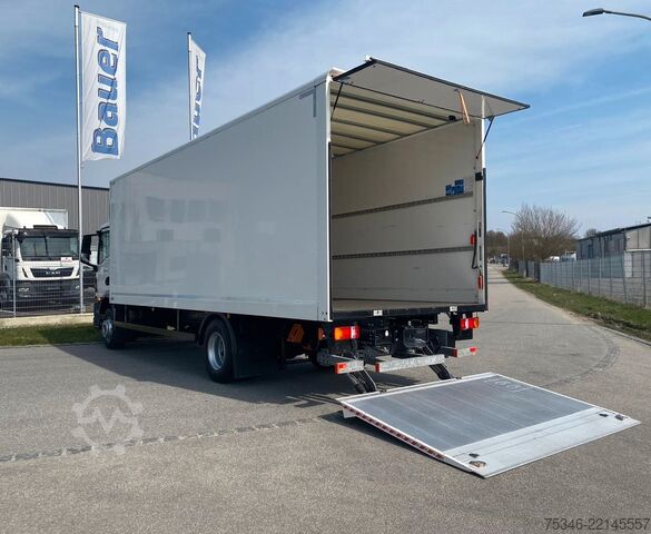Box truck MAN TGM 15.290 BL/Koffer/3Sitzer/NL8,0 To/LBW/17 tkm