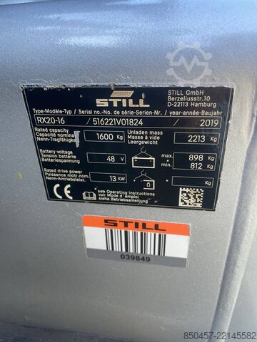 Elektrisk – 3 hjul Still RX20-16 drive-in
