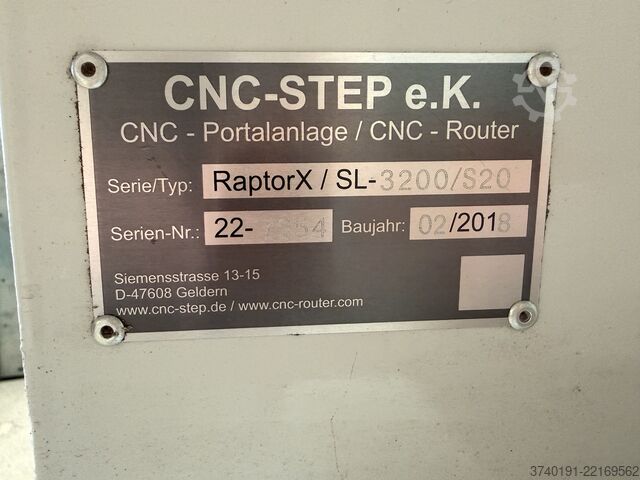 Bewerkingscentrum CNC-STEP RaptorX-SL 3200/S20