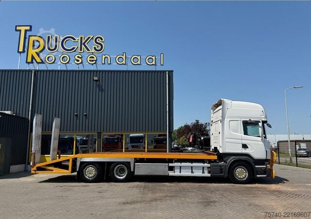 Furgón portacoches Scania R 480 6X2 + 3 PEDALS + STUURAS + EURO 5 + ALU O...