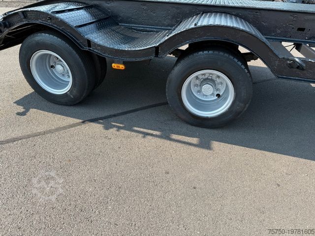 Dieplader oplegger BUNGE TL 16 Z Spezial Tieflader 22 to Blattfederung