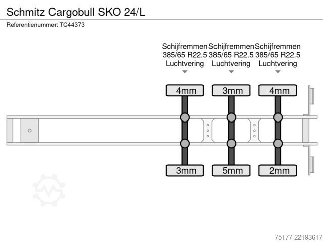 Hűtött/fagyasztott szállítás Schmitz Cargobull SKO 24/L