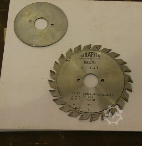 Voorrits cirkelzaagbladen 120 x 2,8-3,6 mm Schäffer zweiteilig, vertsellbar