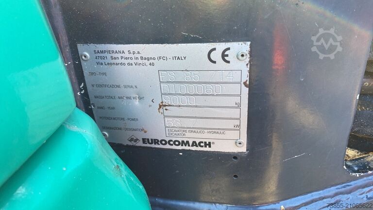 Midigraafmachine 7t - 12t Eurocomach Es 85 Zt with 3 buckets