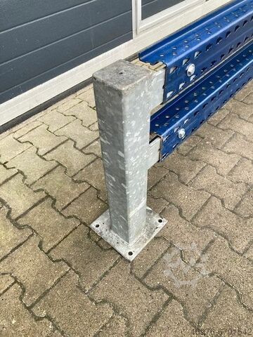 Hoogbouwmagazijn f. Lichte Weite: 2.400 mm / Gesamthöhe: ca. 600 mm / feuerverzinkt / blau