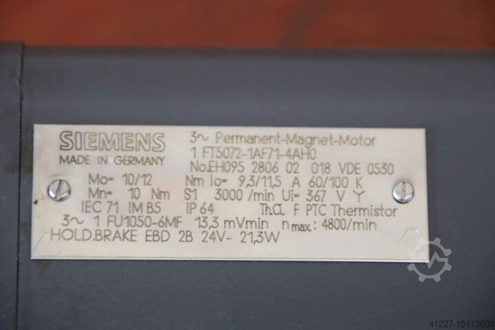 Servomotor Siemens 1 FT5072-1AF71-4AH0