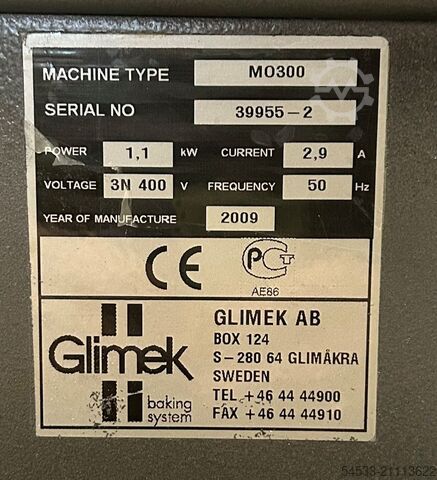Dough rounder Glimek MO 300 Glimek MO 300