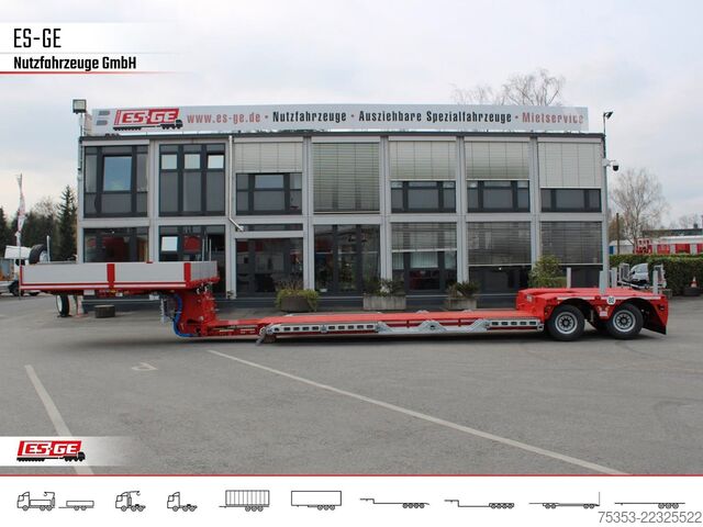 Low loader semitrailer FAYMONVILLE Megamax Tiefbett 2x10 t