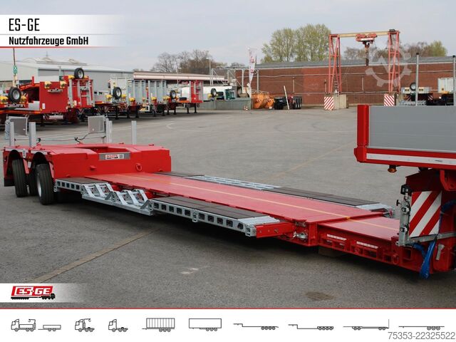 Low loader semitrailer FAYMONVILLE Megamax Tiefbett 2x10 t
