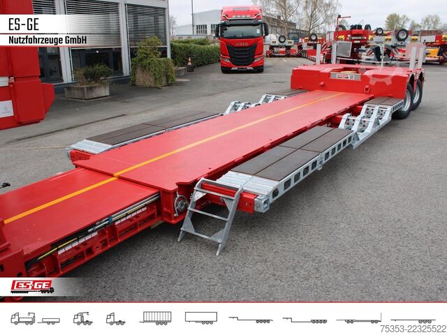 Low loader semitrailer FAYMONVILLE Megamax Tiefbett 2x10 t