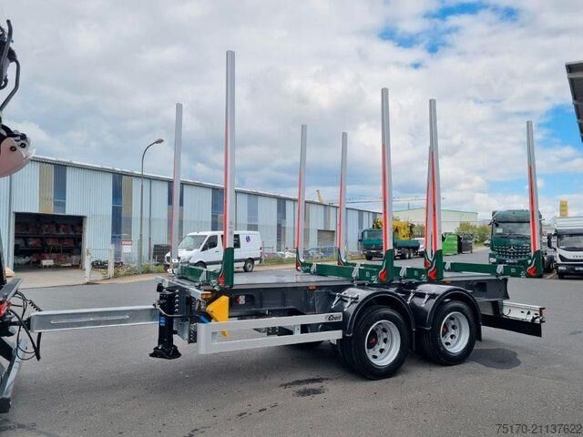 Timber transporter Ebert KHZA 18 Tandem-Kurzholz-Anhänger NEU