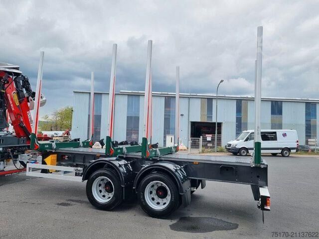 Timber transporter Ebert KHZA 18 Tandem-Kurzholz-Anhänger NEU