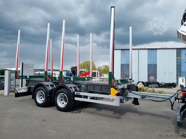 Timber transporter Ebert KHZA 18 Tandem-Kurzholz-Anhänger NEU