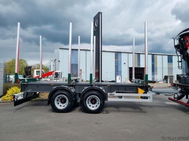 Timber transporter Ebert KHZA 18 Tandem-Kurzholz-Anhänger NEU