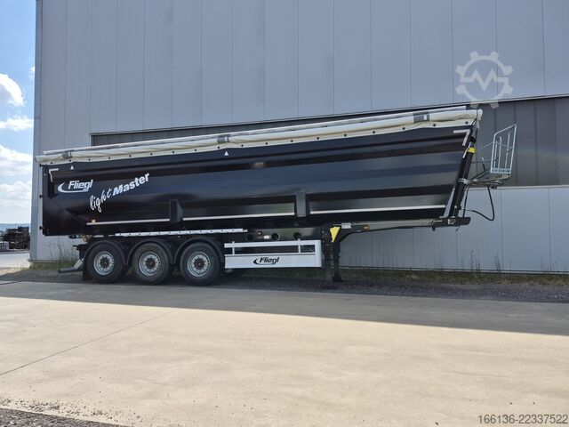 Kippers oplegger Fliegl 3-Achs Stahlkipper 50m³ light Master