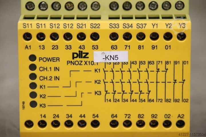 Säkerhetsrelä pilz PNOZ X10.1 24VDC 6n/o 4n/c 6LED