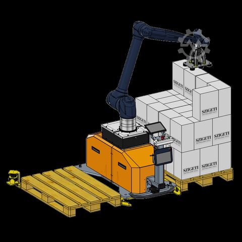 HYDRA kollaborativ palleteringsrobot FJ Mayer HYDRA cobot palletizer