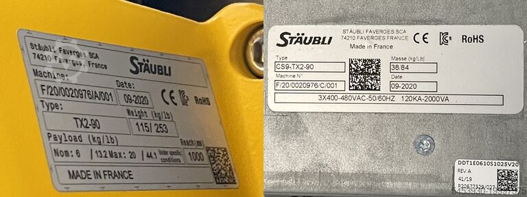 Průmyslové roboty Stäubli TX2-90