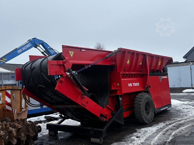 To-akset shredder Hammel 750 D