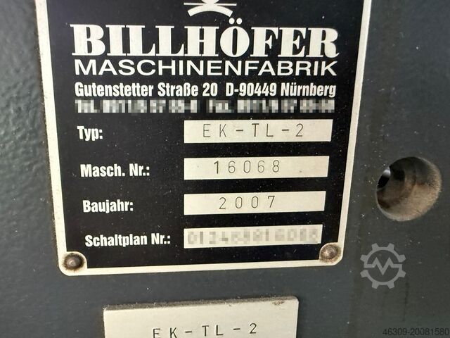 Billhöfer EK-TL-2 Billhöfer kaschier Maschine
