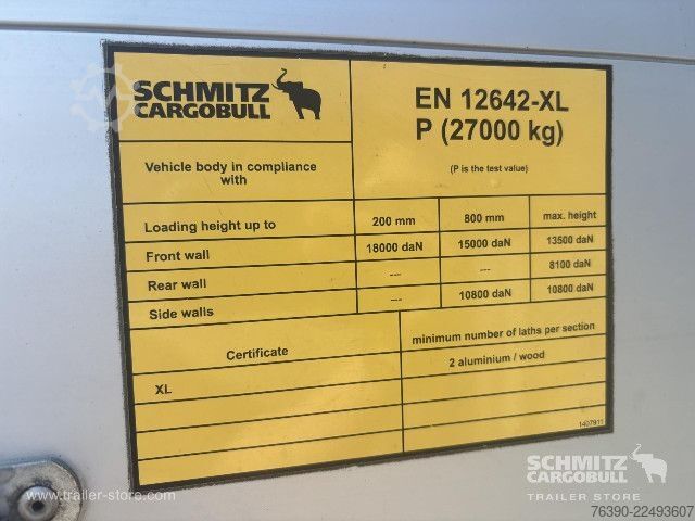Semi-reboque aberto com lona Schmitz Cargobull Semitrailer Curtainsider Standard