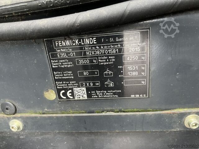 Electric 4-wheel forklift Linde E35L