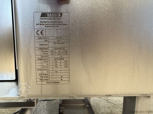 Baader 600 scheider Baader 600 Soft Separator