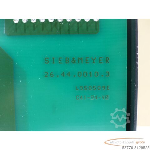 Komponent Sieb & Meyer Sieb  Meyer 26.44.0010.3 Brushless Motor-System