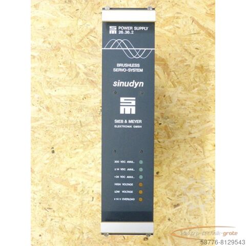 Component Sieb & Meyer Sieb Meyer Sinudyn SM Power Supply 26.36.2