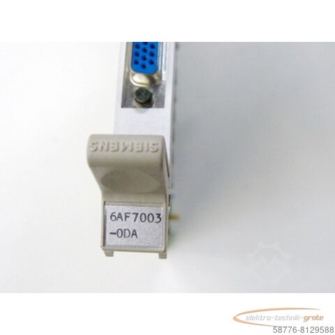 Component Siemens 6AF7003-0DA BUS Adapter