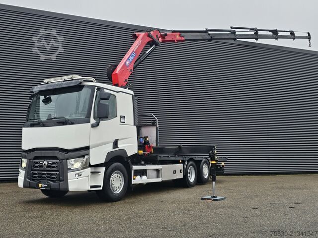Læsseplatform Renault T-430 / 6X2 / HMF 26TM / CRANE / GRUE
