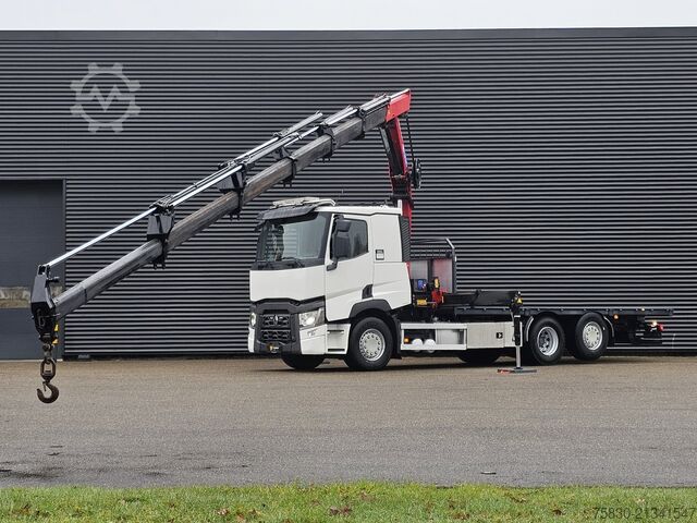 Læsseplatform Renault T-430 / 6X2 / HMF 26TM / CRANE / GRUE