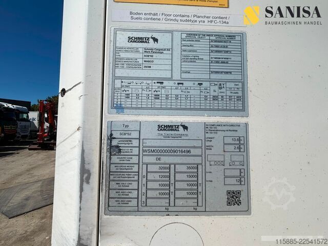 Hűtő félpótkocsi Schmitz Cargobull SCB*S2/Carrier Twin Cool Icland/TÜV:01.2