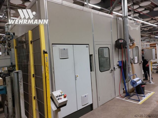 Platenzaag met toevoertafel en stapelinrichting GIBEN Prismatic 2 h100 SPT (1999) GIBEN Prismatic 2 h100 SPT