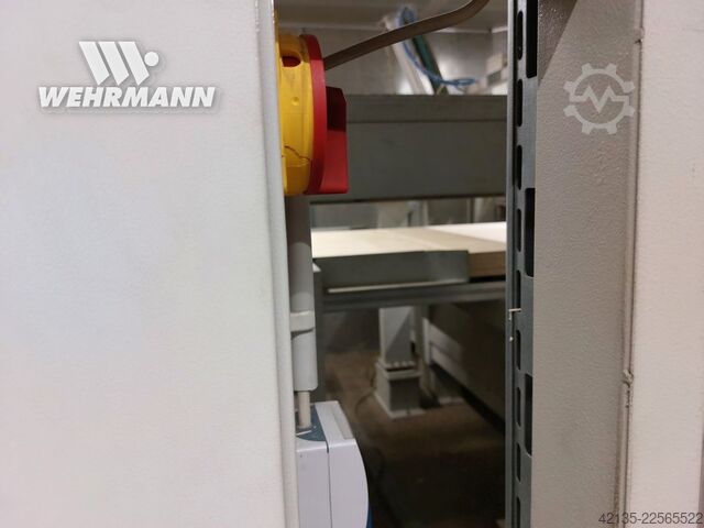 Platenzaag met toevoertafel en stapelinrichting GIBEN Prismatic 2 h100 SPT (1999) GIBEN Prismatic 2 h100 SPT