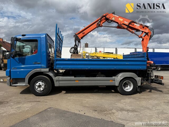 Camion basculante trilateral Mercedes-Benz Atego 818/918/MEILLER 3.S-Kipper/TEREX