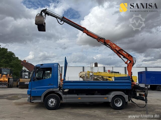 Camion basculante trilateral Mercedes-Benz Atego 818/918/MEILLER 3.S-Kipper/TEREX