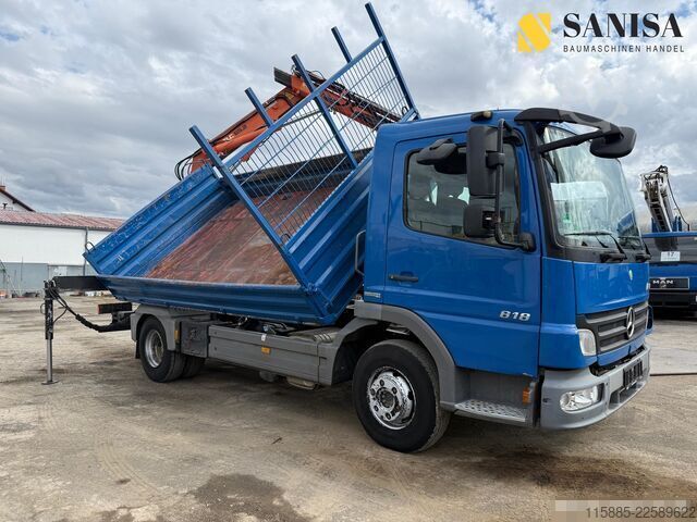 Camion basculante trilateral Mercedes-Benz Atego 818/918/MEILLER 3.S-Kipper/TEREX