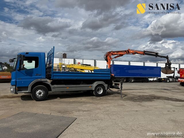 Camion basculante trilateral Mercedes-Benz Atego 818/918/MEILLER 3.S-Kipper/TEREX