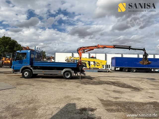 Camion basculante trilateral Mercedes-Benz Atego 818/918/MEILLER 3.S-Kipper/TEREX