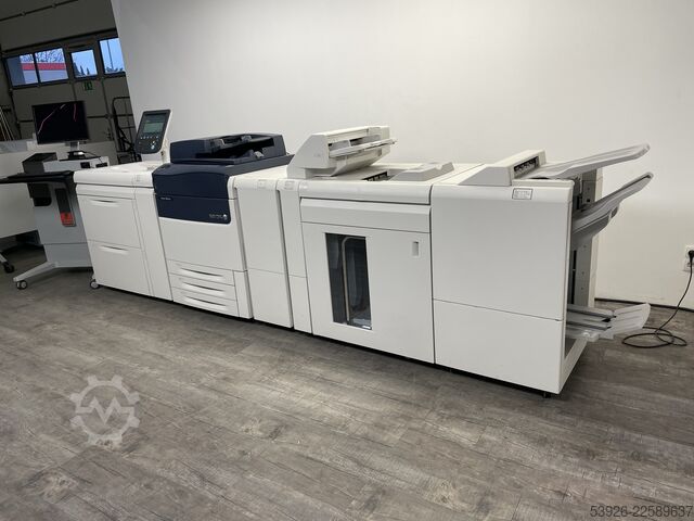Impressora digital Xerox Versant 180 only 353.000 clicks incl. Fiery, booklet, stacker