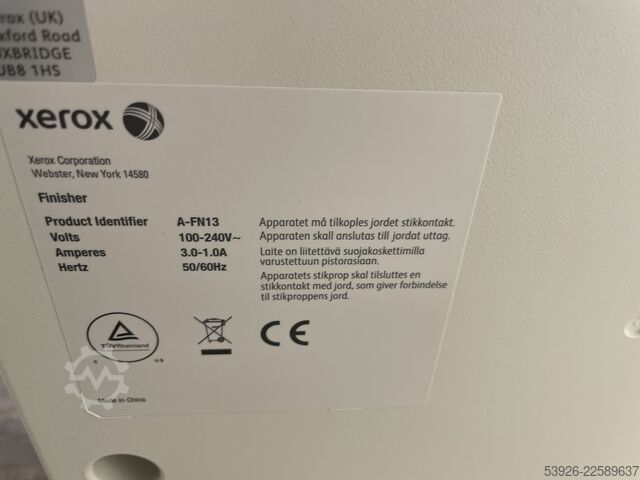 Impressora digital Xerox Versant 180 only 353.000 clicks incl. Fiery, booklet, stacker