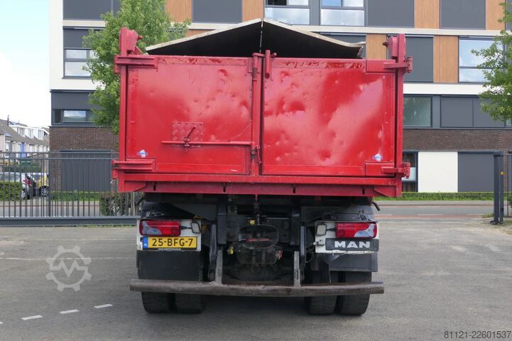 Camião basculante com grua MAN TGS 26.480 | 6X6 | 2 Side Tipper + Hydraulic du...
