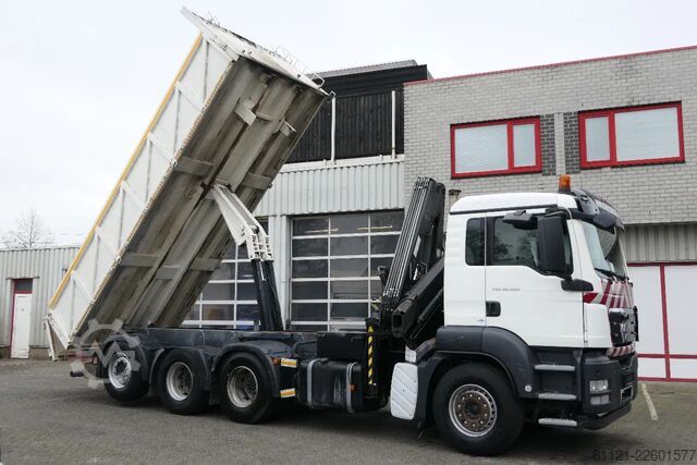 Sklápěč s jeřábem MAN TGS 35.400 | 8X4 | HIAB 144 BS-3 DUO + Remote C...