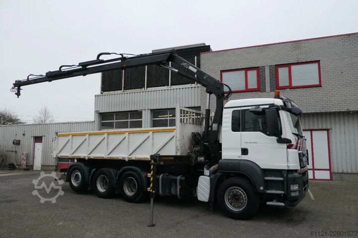 Sklápěč s jeřábem MAN TGS 35.400 | 8X4 | HIAB 144 BS-3 DUO + Remote C...