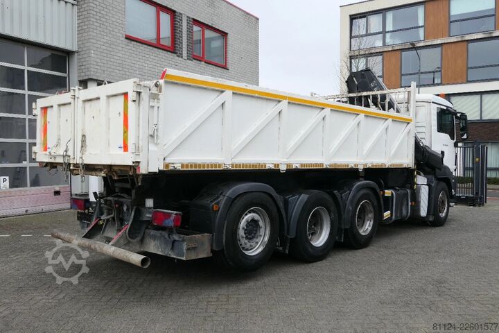 Sklápěč s jeřábem MAN TGS 35.400 | 8X4 | HIAB 144 BS-3 DUO + Remote C...