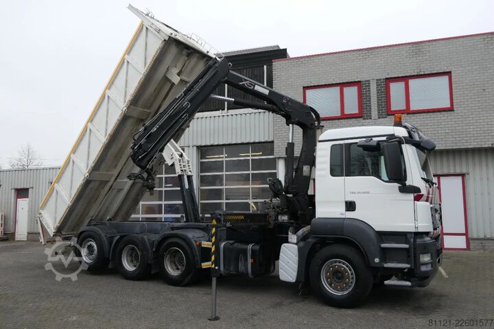 Sklápěč s jeřábem MAN TGS 35.400 | 8X4 | HIAB 144 BS-3 DUO + Remote C...