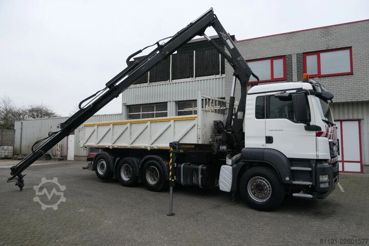 Sklápěč s jeřábem MAN TGS 35.400 | 8X4 | HIAB 144 BS-3 DUO + Remote C...