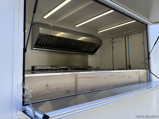 Καρότσι πωλήσεων / φορτηγό τροφίμων Mercedes-Benz Foodtruck, Imbisswagen, Food Truck mit neuer Küche und Ausstattung