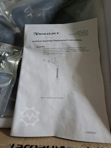 Slangmonteringssats med tryckhuvud – reservdel Videojet Umbilical Assembly mit Printhead